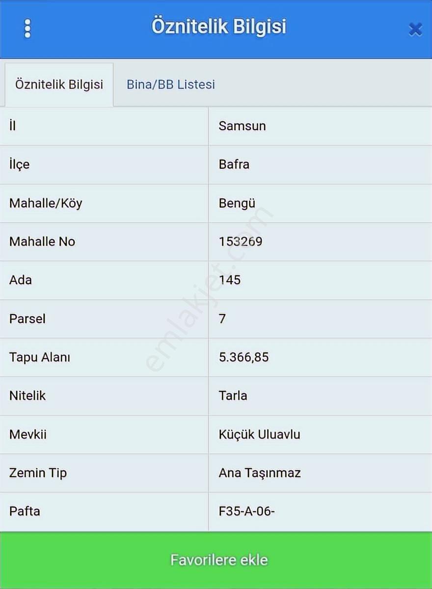 Ahşena'dan Samsun Bafra'da Yatırıma Uygun 5366 M2 Satılık Arazi - Görsel 2