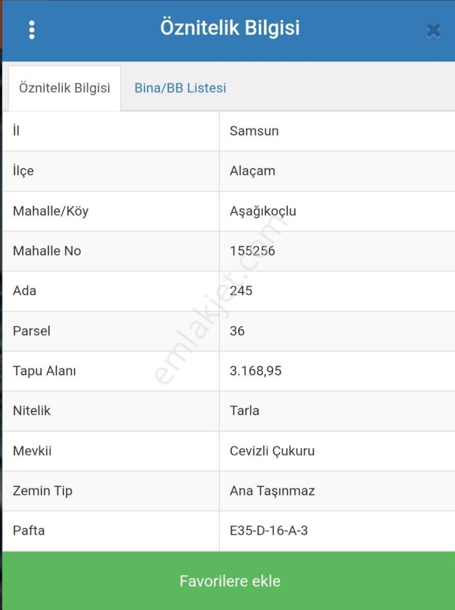 Ahşena'dn Samsun Alaçam'da Yerleşime Yakın 3169 M2 Satılık Arazi - Görsel 3