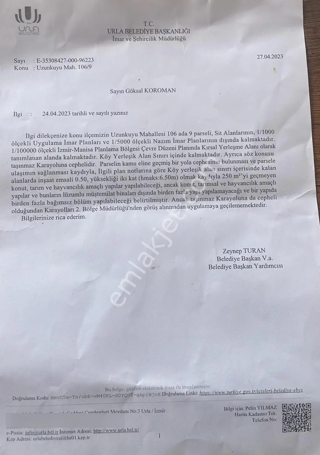 Urla Çeşme Yoluna Cepheli Köyiçi İmarlı Satılık Arsa !!! - Görsel 17