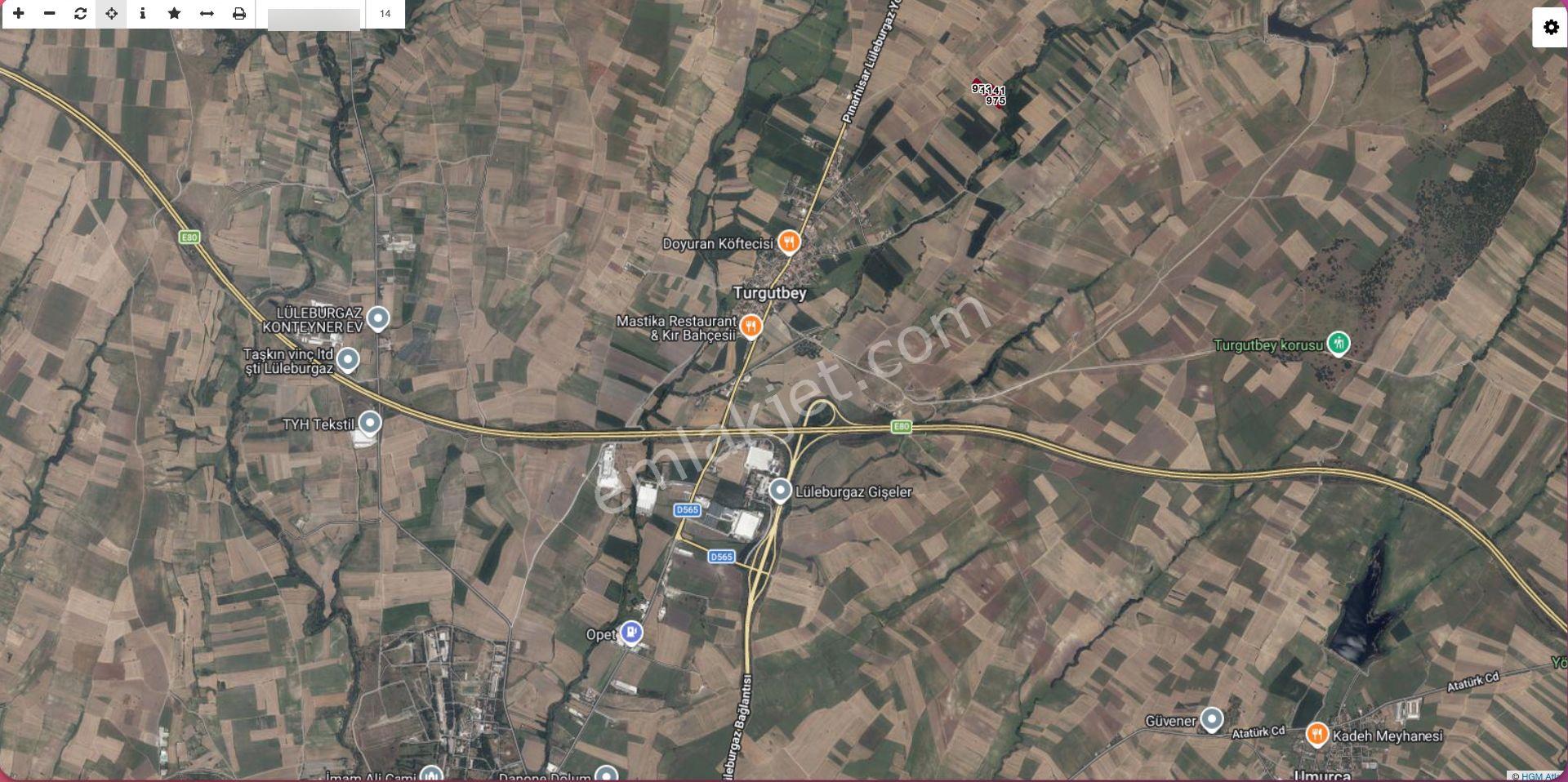 Lüleburgaz Turgutbey'de Satılık 12.840 M² Tarla - Görsel 6