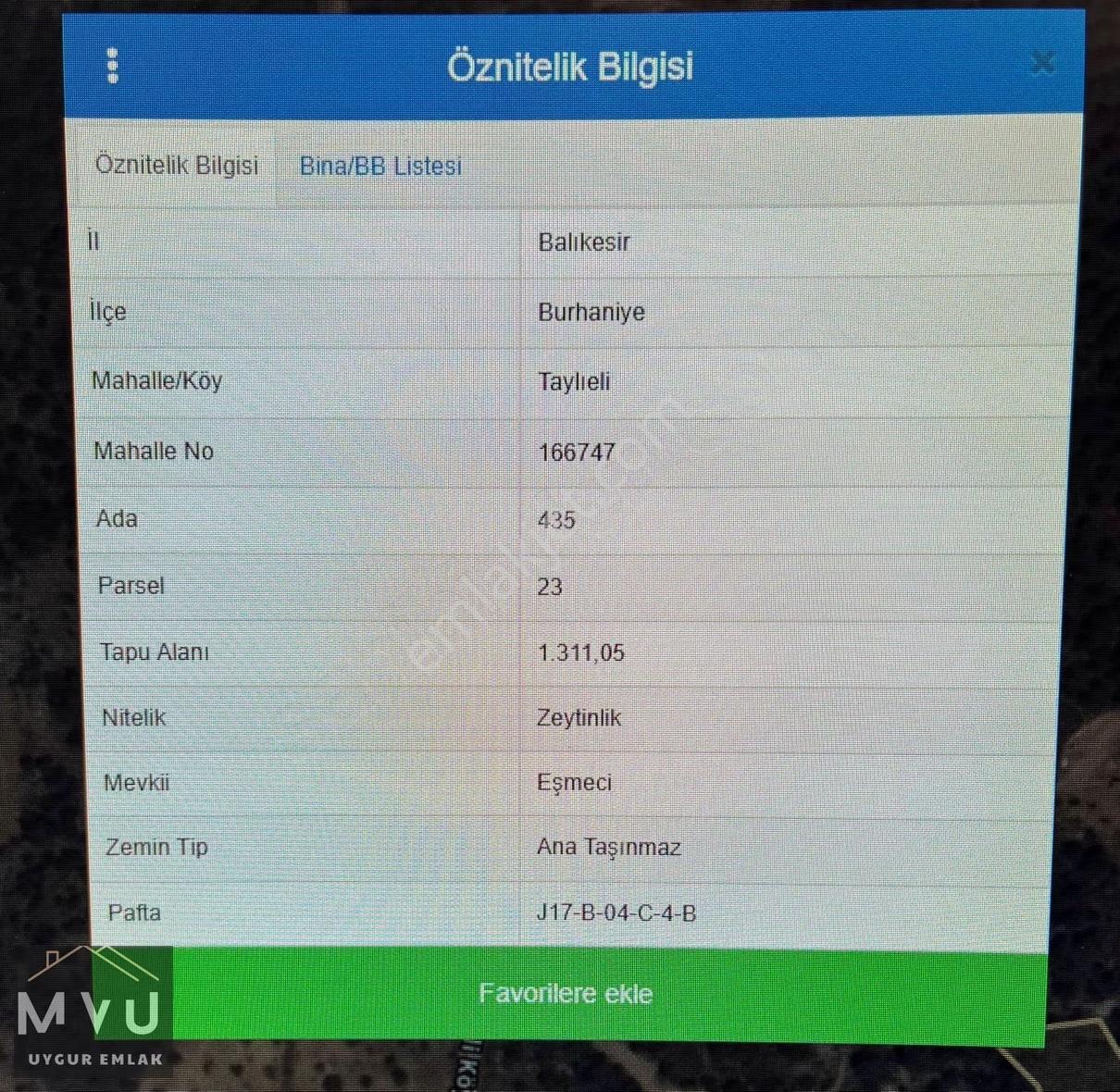Fırsat Zeytinlik Balıkesir Burhaniye Taylıeli Mahallesi 1.311 M2 - Görsel 3