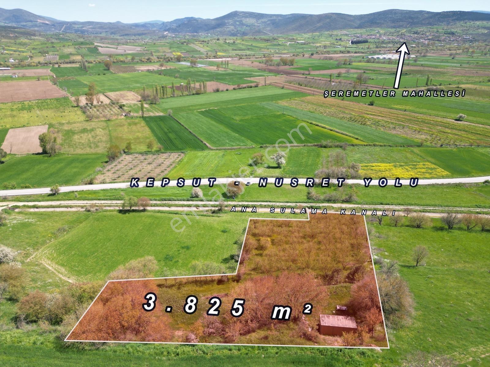 Kepsut Camiatik Mah Sulama Kanalı Yanı Satılık 3.825 M² Bademlik - Görsel 2
