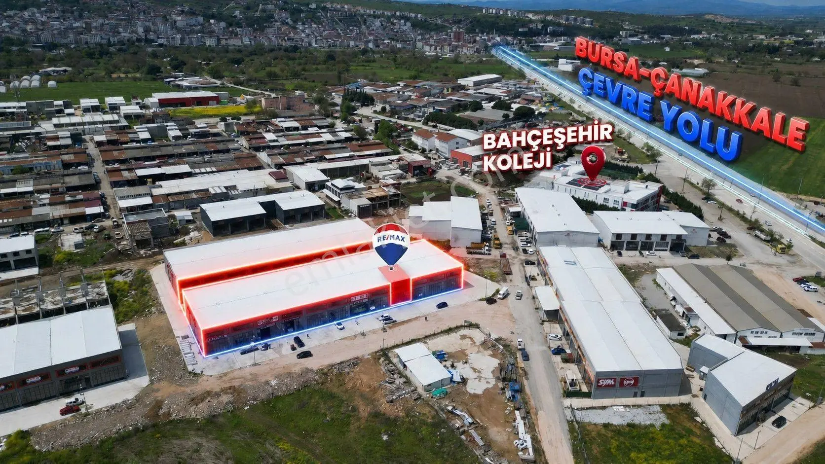 Biga Sanayi Sitesinde 170 M² Kapalı Alanlı Ve Geniş Ön Kullanım Alanlı (75m2) Dükkan - Görsel 2