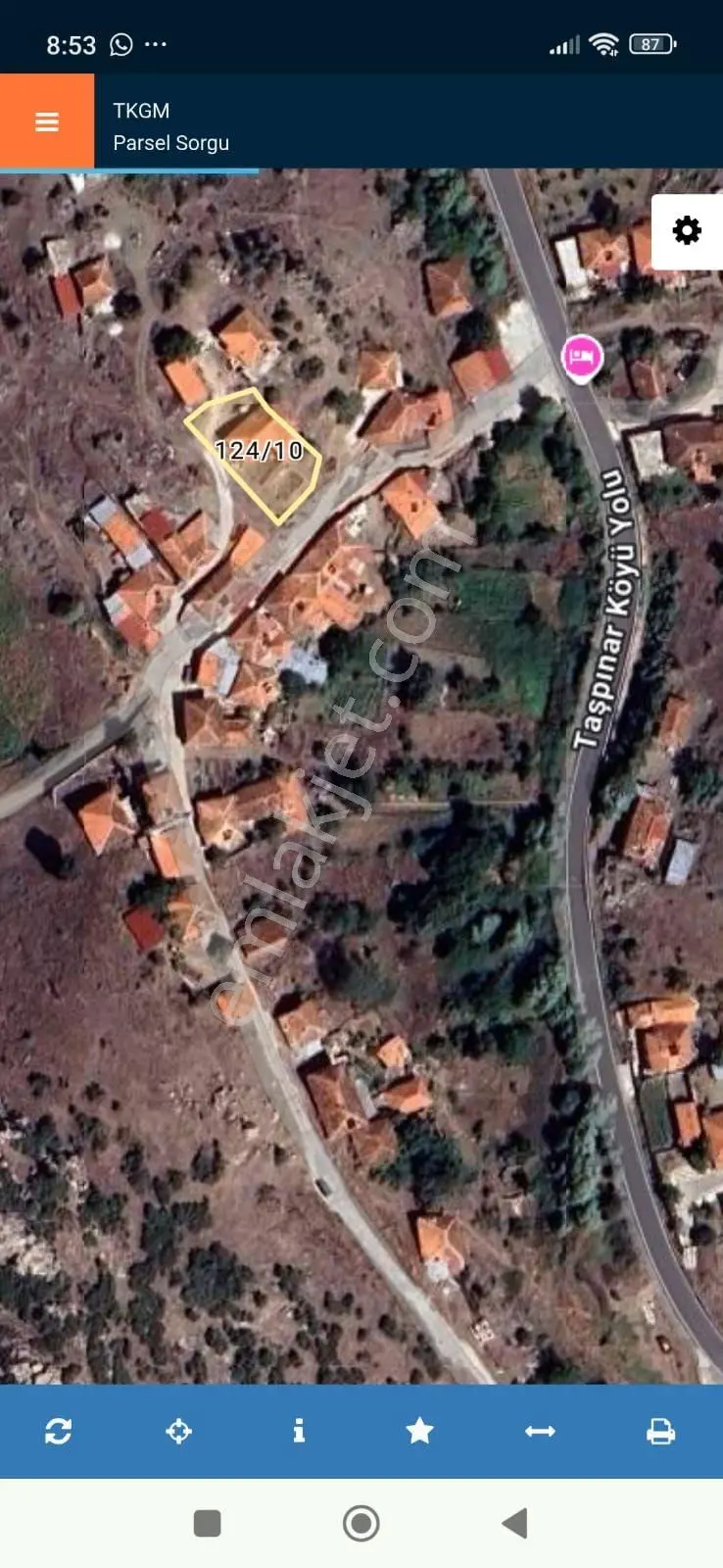 Burdur İli Yeşilova İlçesi Taşpınar Köyünde Köyiçi İmarlı Parsel