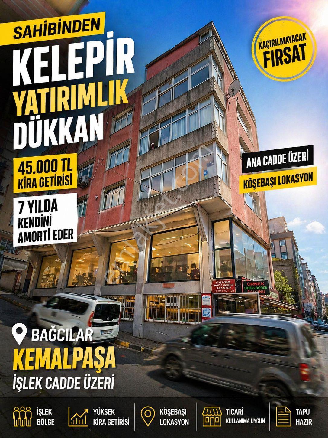 Bağcılar Kemal Paşa Mah Satılık 100 M2 Cadde Üzerinde Köşe Başı Dükkan Mağaza - Görsel 2