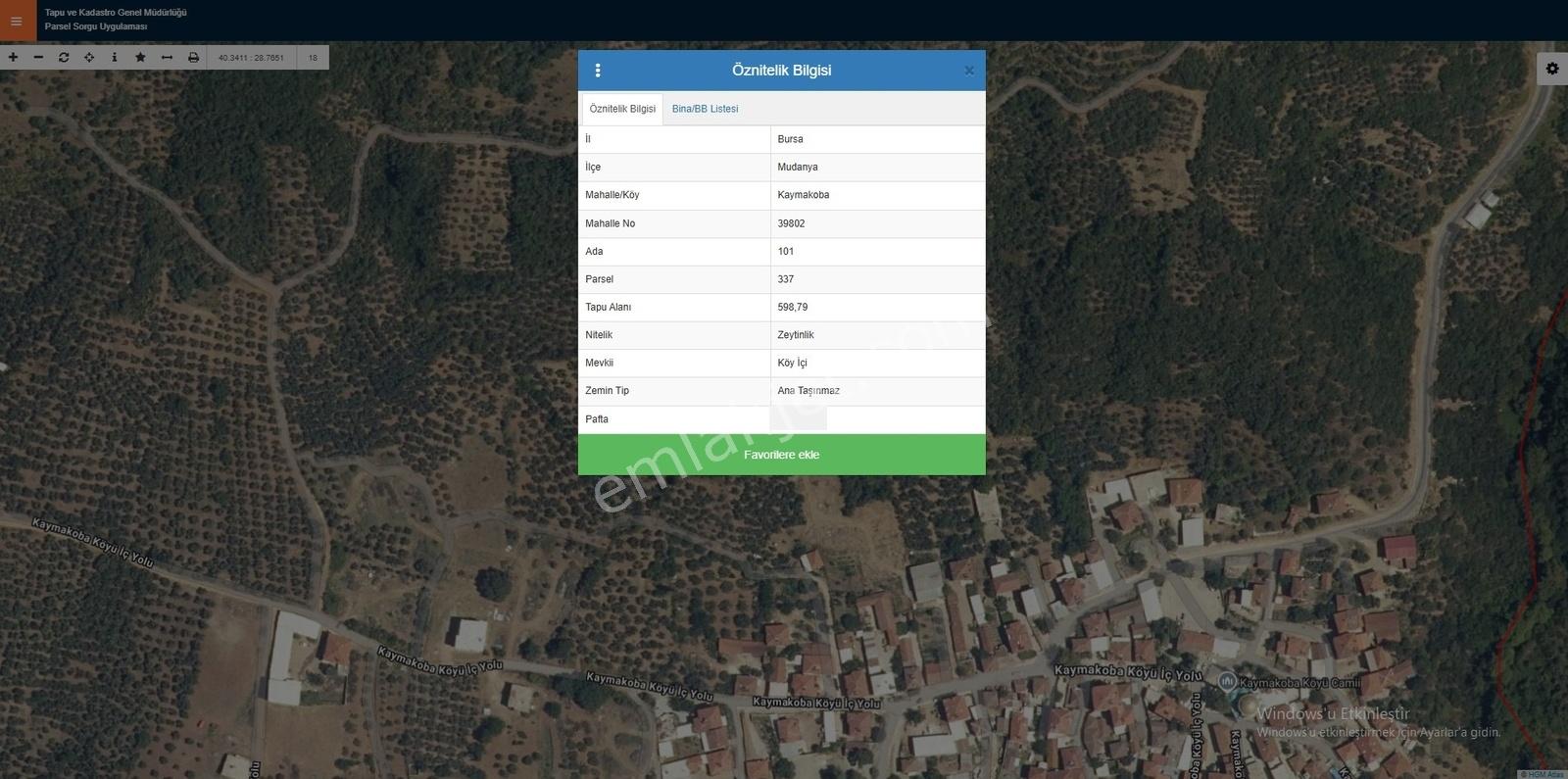 Mudanya Kaymakoba Köyünde Satılık Fırsat Zeytinlik - Görsel 5