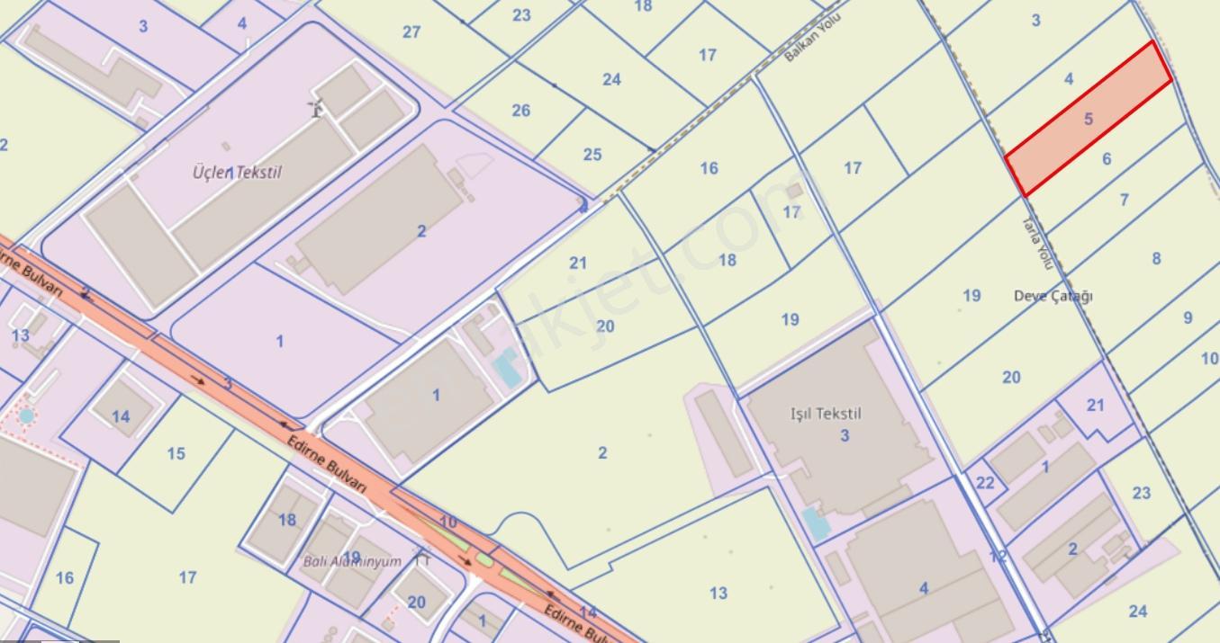 Osb'nin Dibinde 12.879 M² Tarla! Ergene Vakıflar Yatırım Fırsatı - Görsel 6