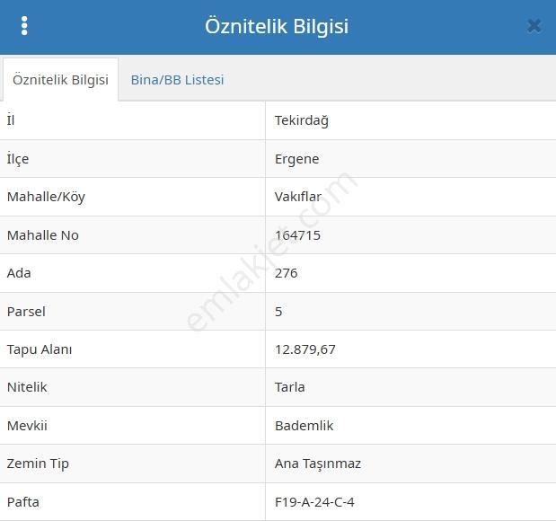 Osb'nin Dibinde 12.879 M² Tarla! Ergene Vakıflar Yatırım Fırsatı