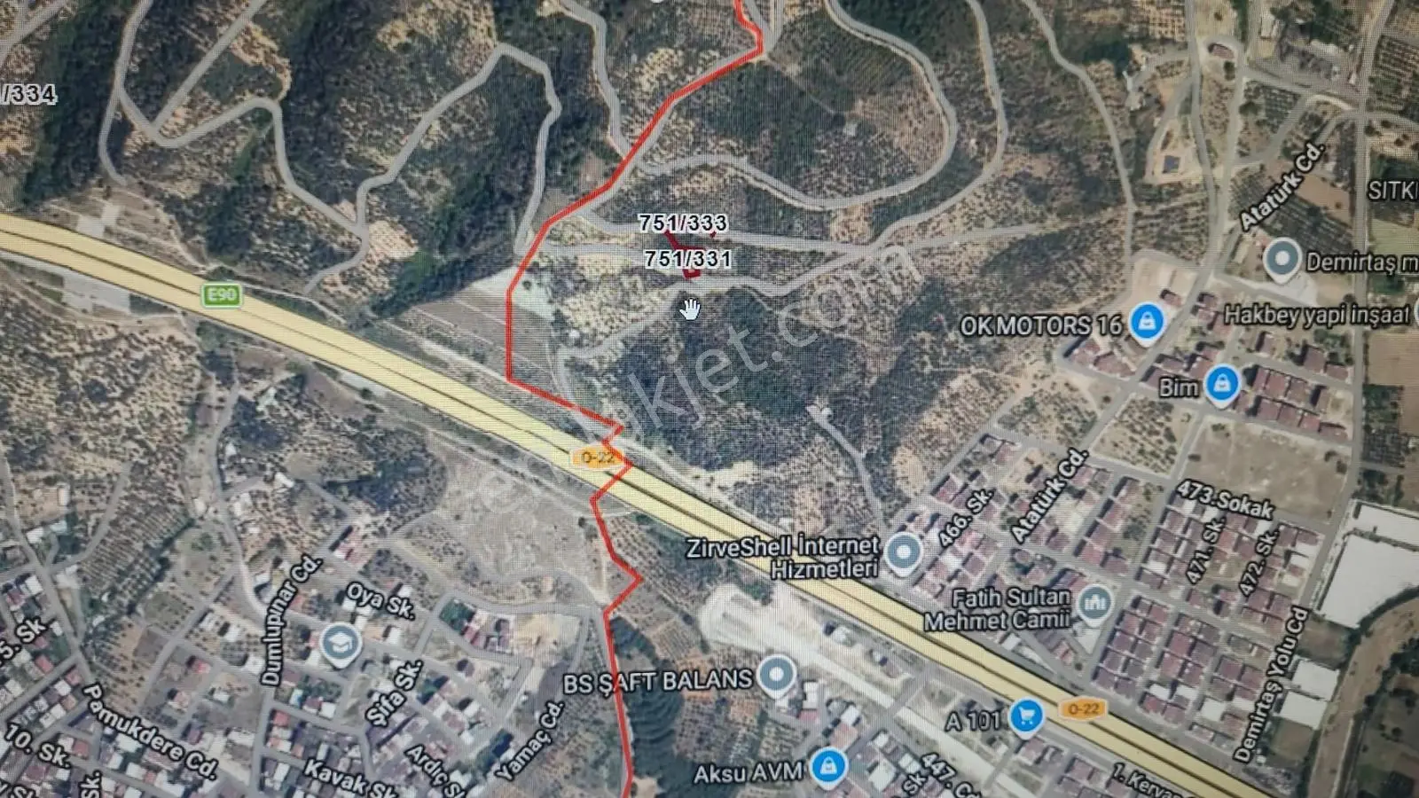 Bursa Kılıç Tan Demirtaş Barbaros Ta Satılık 448 M2 Tarla - Görsel 4