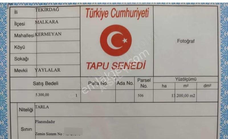 Tekirdağ Malkara Da 68 Dönüm - Görsel 10