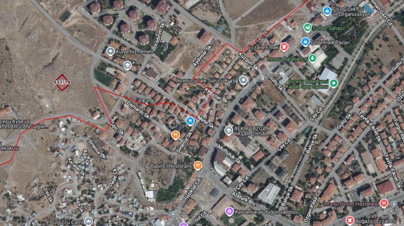 İncesu Bahçesaray Mh 815 M² Konut Parseli