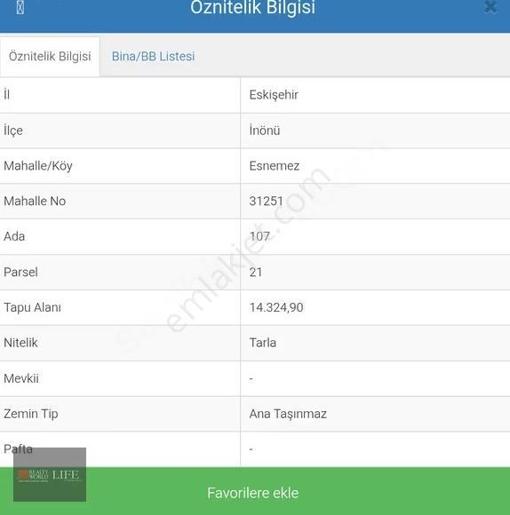 Rw Lıfe // Eskişehir / İnönü / Satılık Tarla 14 Dönüm - Görsel 5