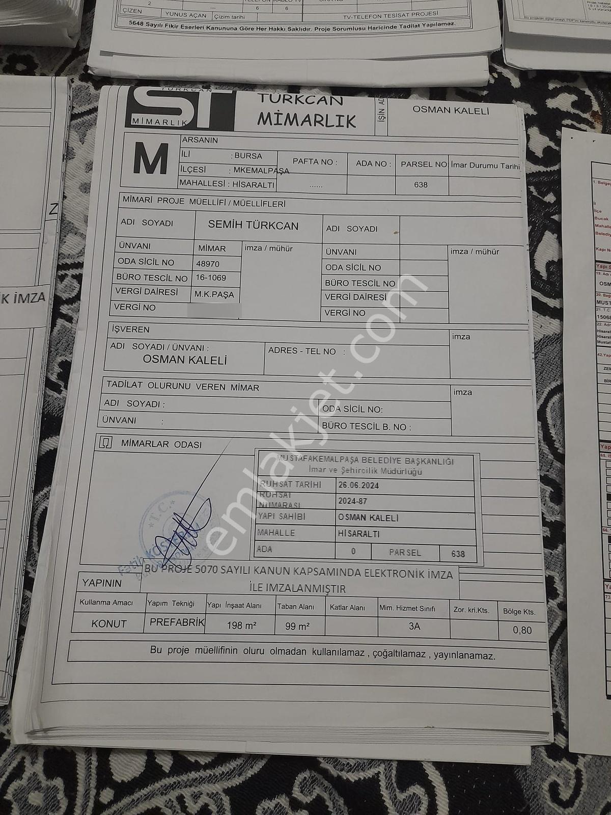 Bursa Mustafakemalpaşa Hisaraltı Mh İmarlı İzinleri Alınmış Arsa - Görsel 3