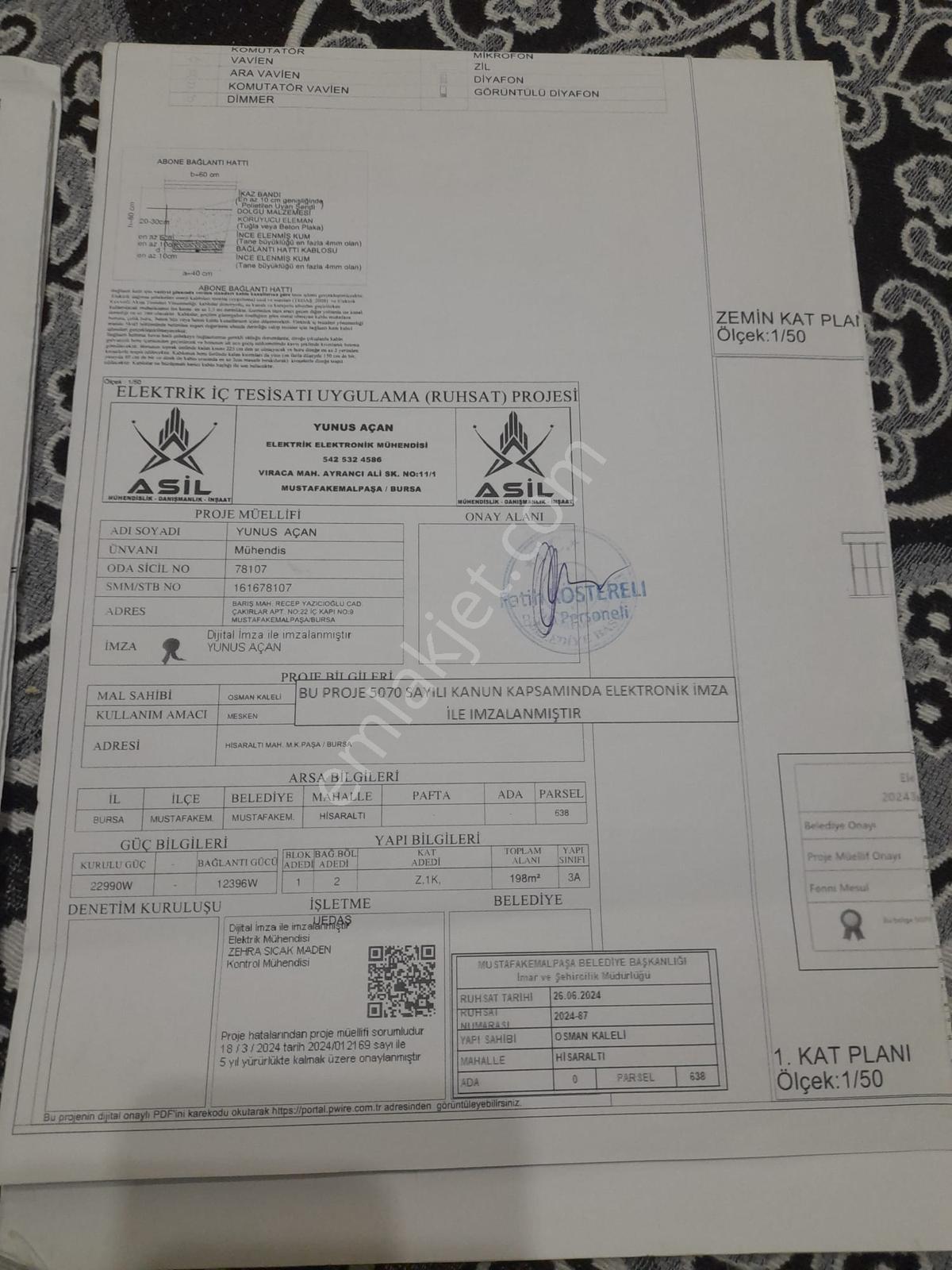 Bursa Mustafakemalpaşa Hisaraltı Mh İmarlı İzinleri Alınmış Arsa - Görsel 6