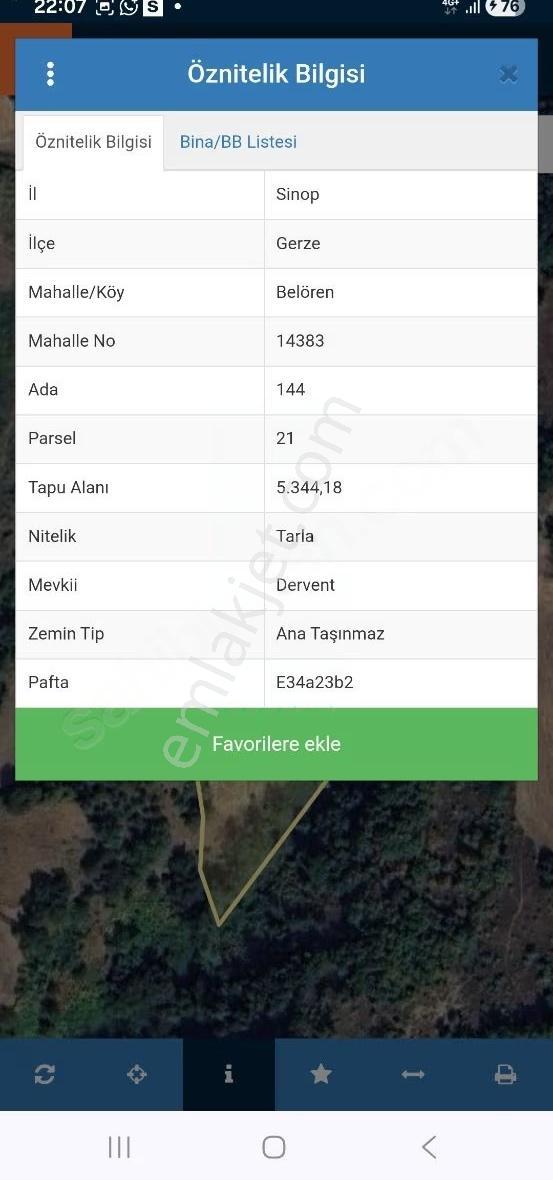 Belörende Ticari Parsel Aşamasında Olan 5340 Metrekare Tarla