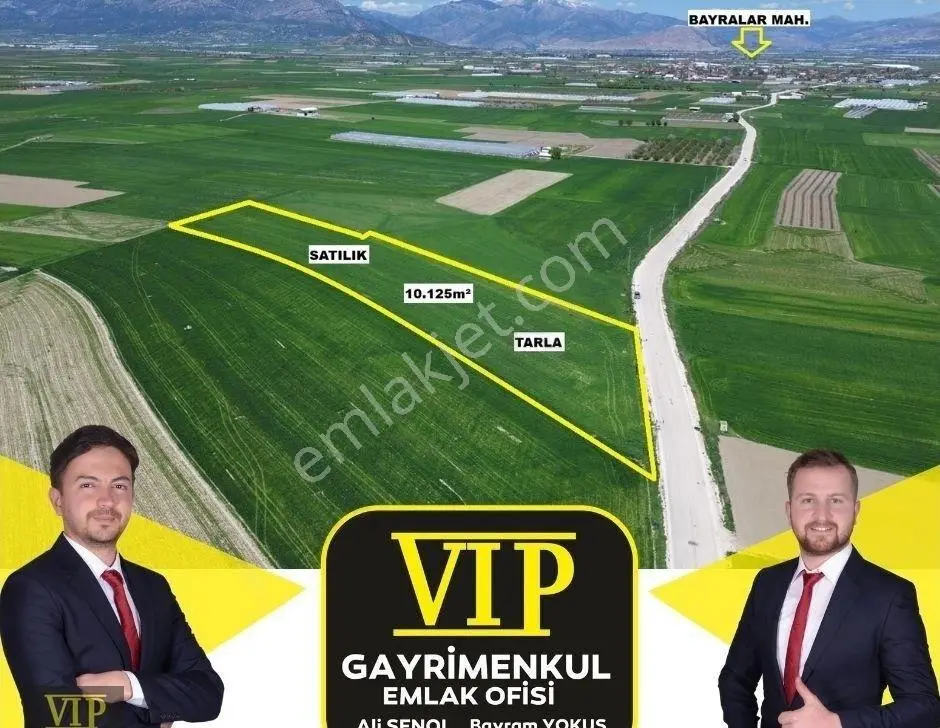 Vip Gayrimenkul'den Karamık Bayralar Asfaltyol Cepheli Tarla