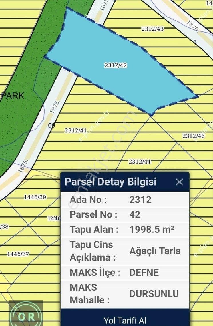 Defne Dursunlu Mah 3 Kat Konut İmarlı Yatırımlık Satılık Arsa - Görsel 13