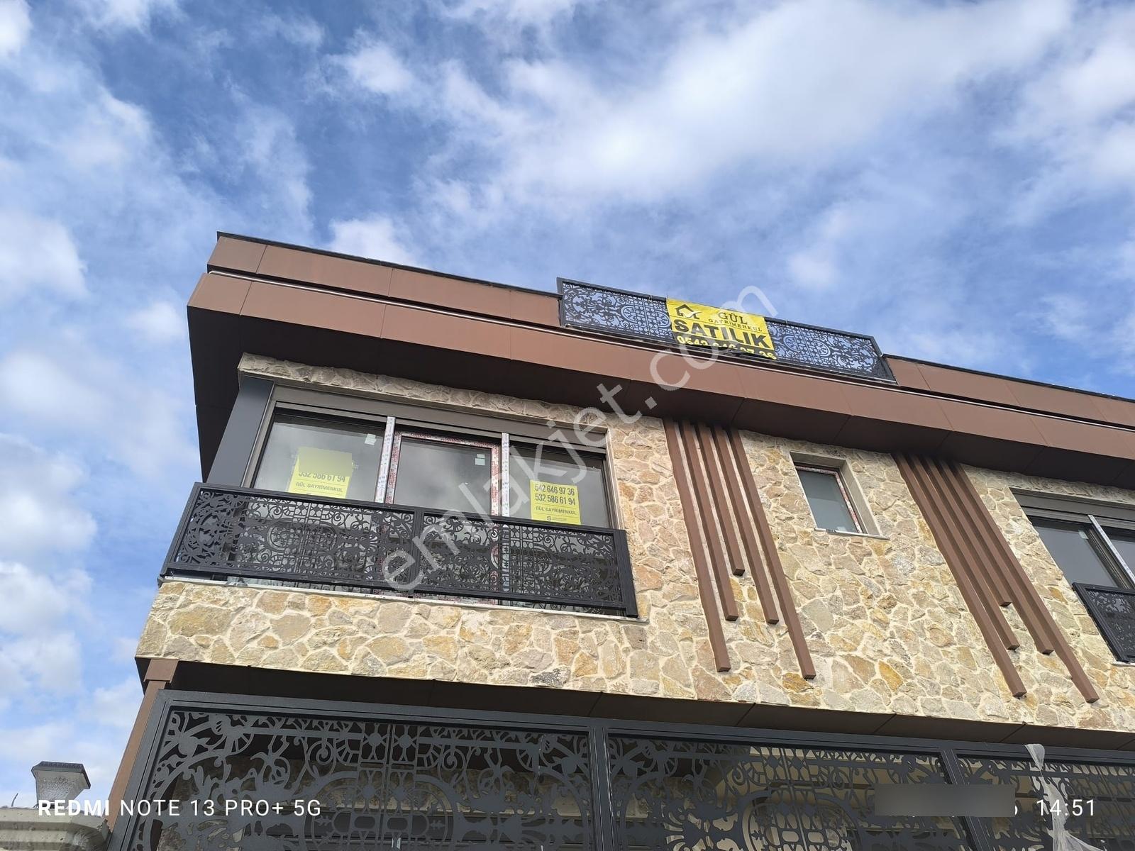 Güzelce Deniz Manzaralı Özel Yapım Taş Cepheli 4+2 Lüks Villa - Görsel 14