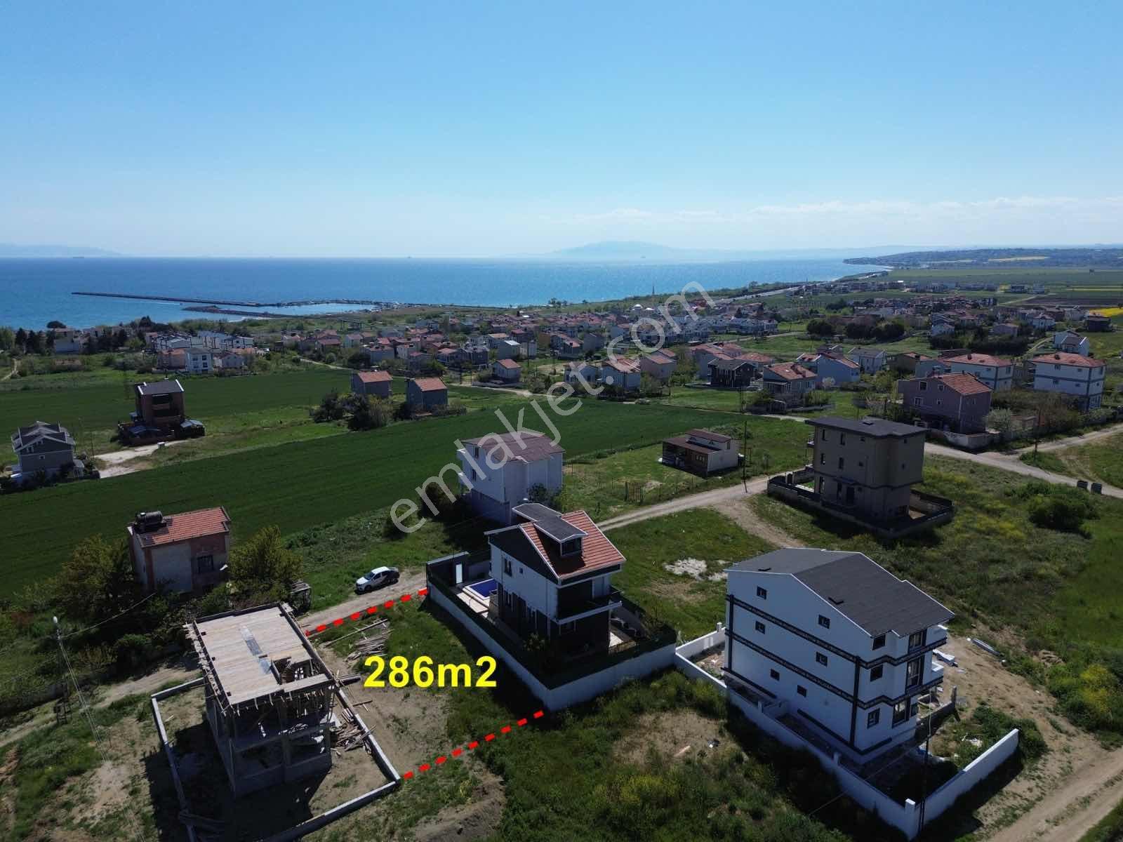 Deniz Manzaralı 286m2 Müstakil İmarlı İfrazlı Satılık Arsa - Görsel 4
