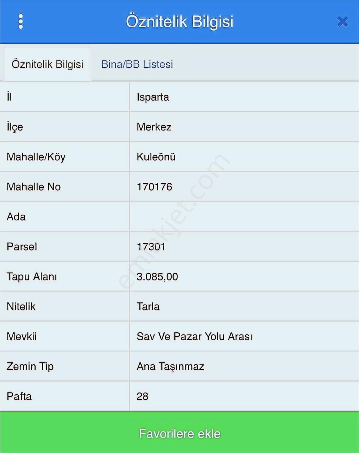 Eğirdir Yolu Üzeri Satılık Arazi Ayrıda Satılabilir - Görsel 3