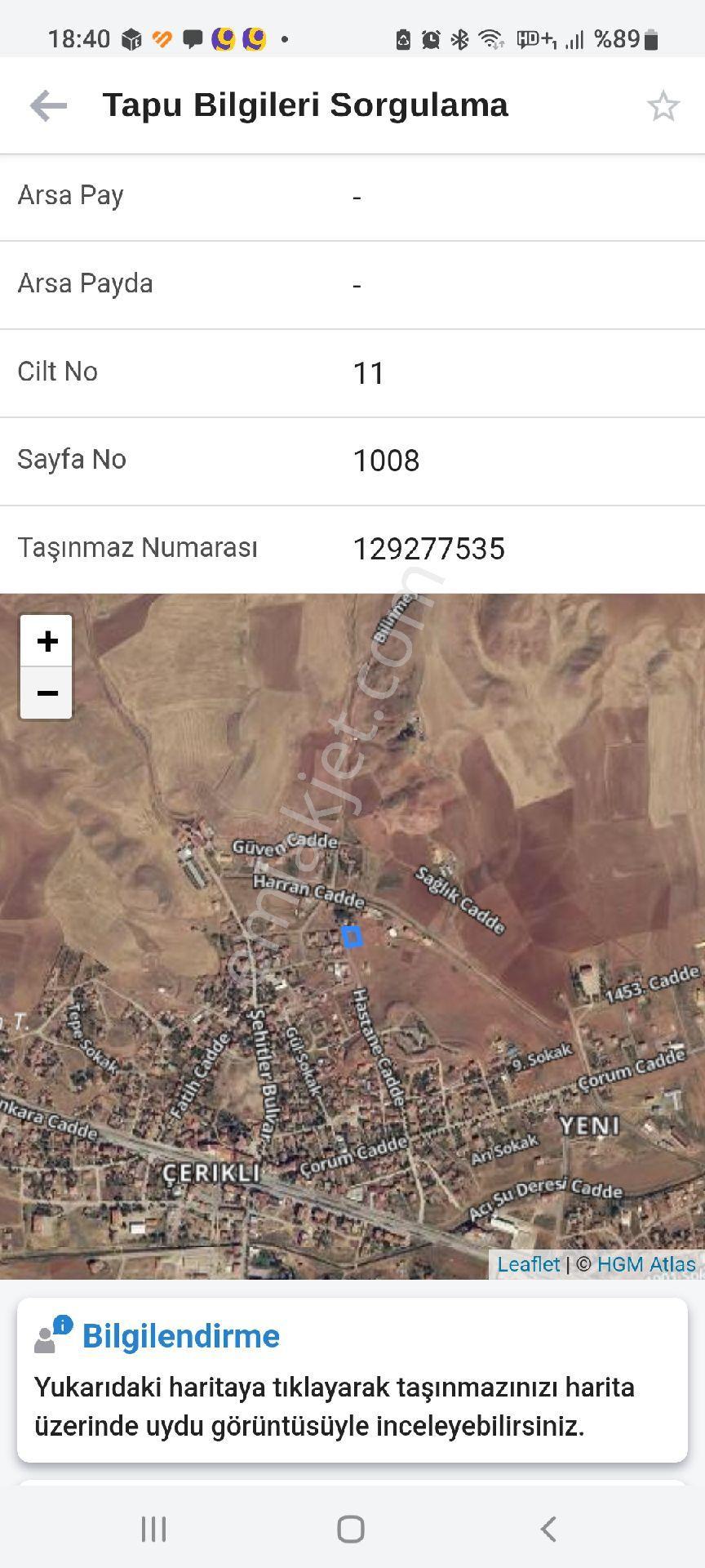 İmarlı Arsa
