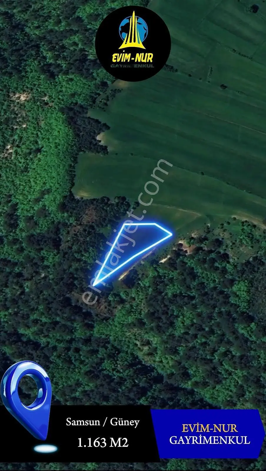 Evim-nur'dan Güneyköy Mah 1.163m2 Yatırımlık Fırsat Tarla - Görsel 5