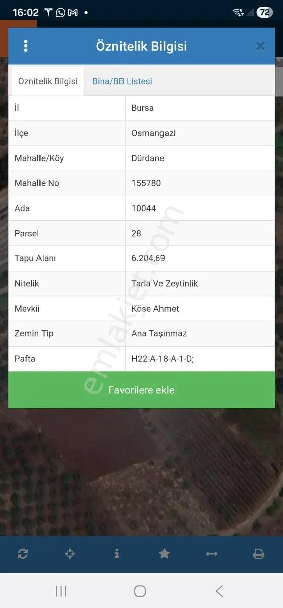 İstanbul Yoluna Cephe, Tabela Değeri Yüksek, 6204m2 Takasa Açık