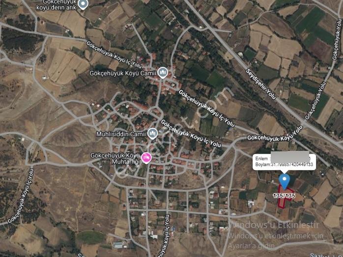 Gökçehüyük Mh. Yol Cepheli Yatırımlık 3625 M² Satılık Tarla - Görsel 7