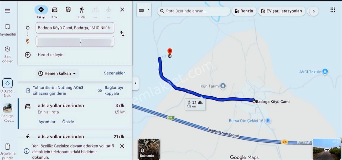 Nilüfer Badırga Mahallesi'nde Satılık 2800 M2 Tarla - Görsel 2
