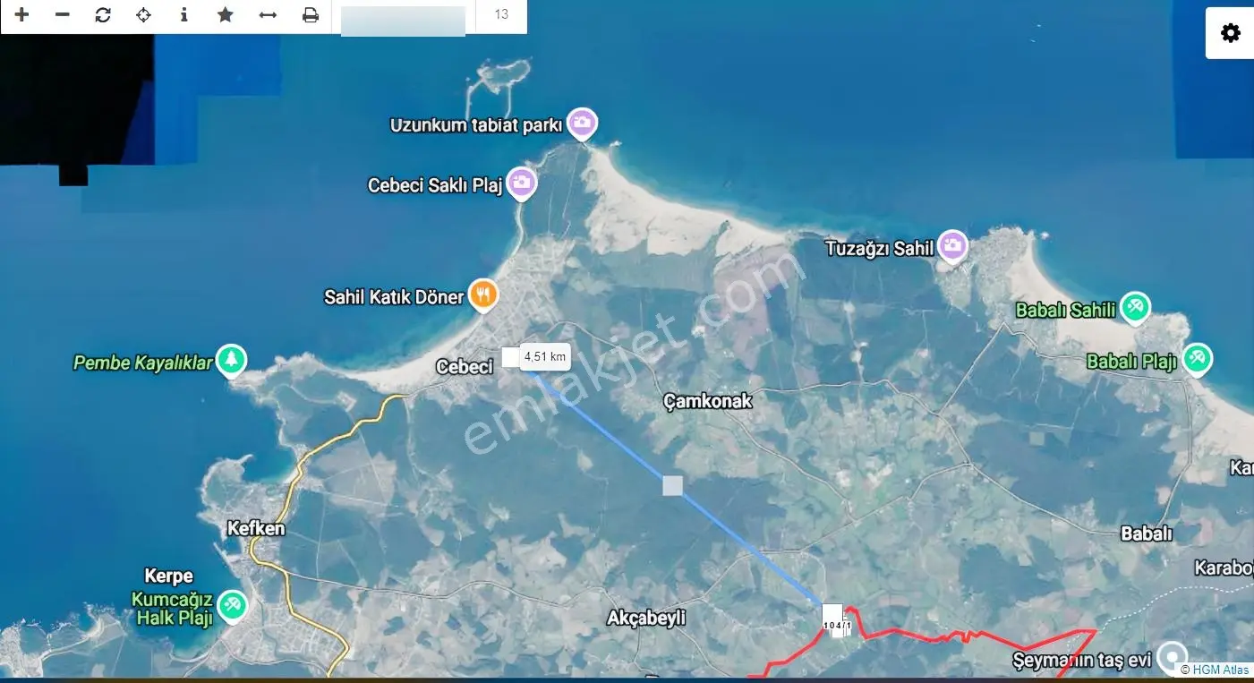 Kandıra Karaağaç Turizm Merkezi Alanında Satılık Arazi - Görsel 28