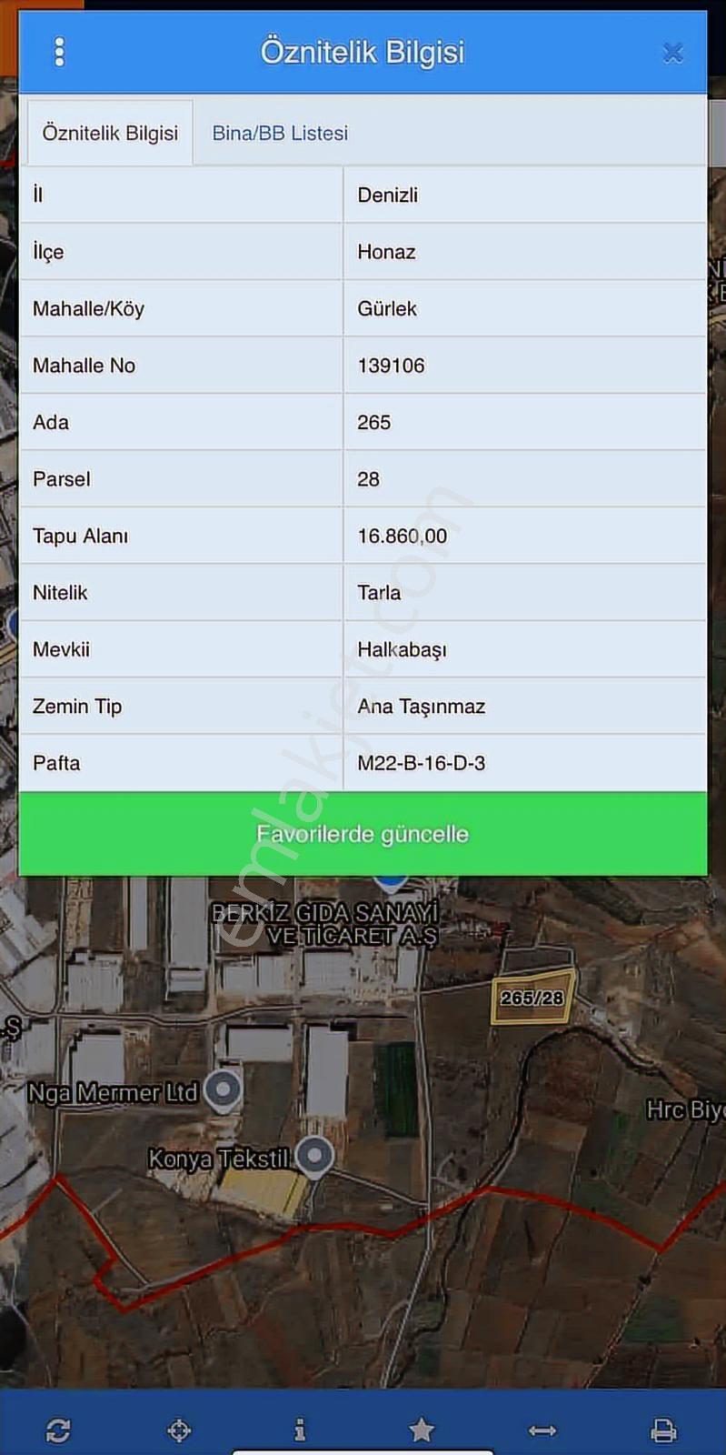 Şehzade'den Honaz Gürlek'te İmar Sınırında 16.860m2 Tarla - Görsel 2