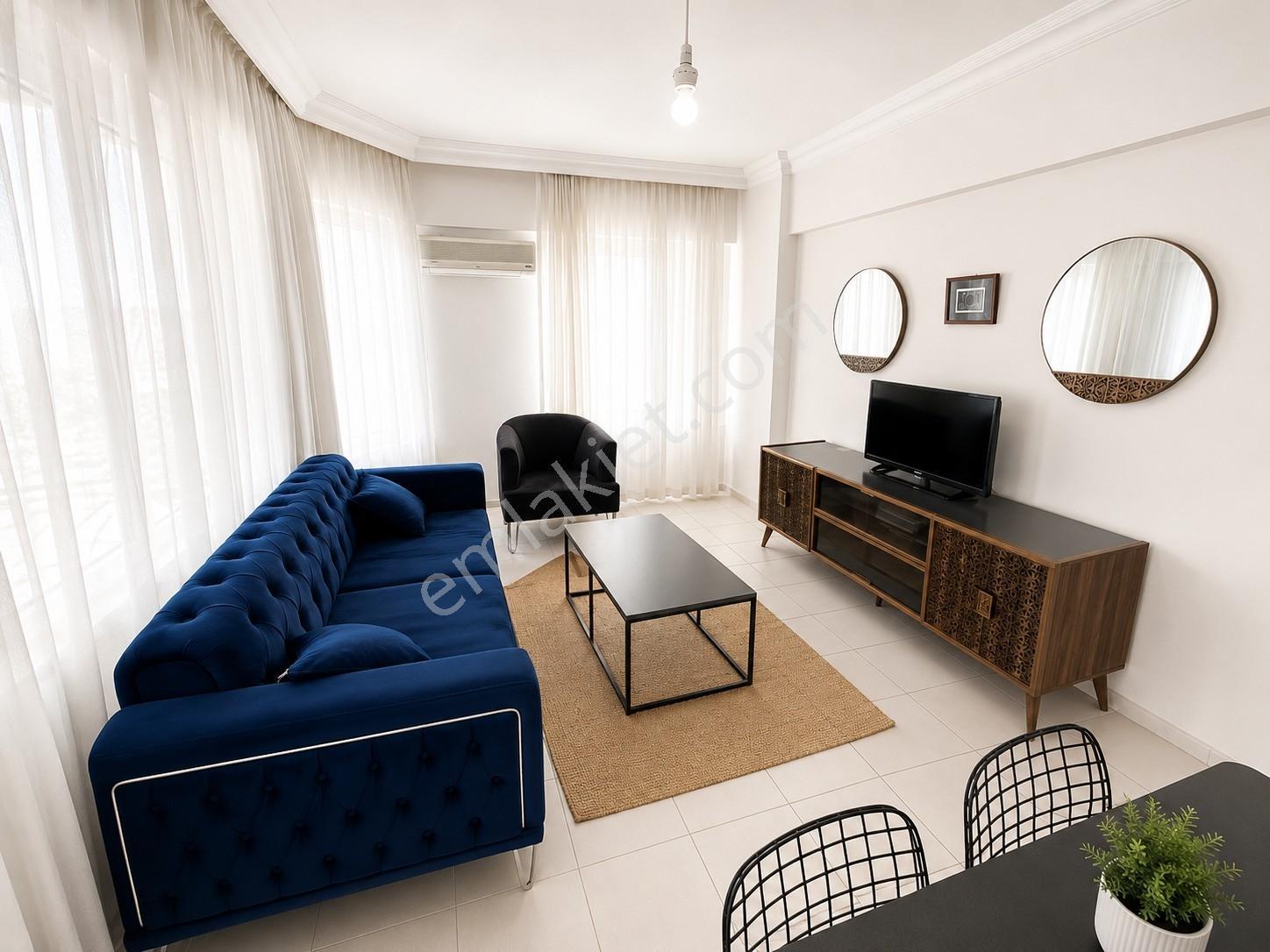 Alanya Konaklı 2+1 90m2 Lüks Eşyalı Denize Sıfır Havuz Asansörrr - Görsel 6