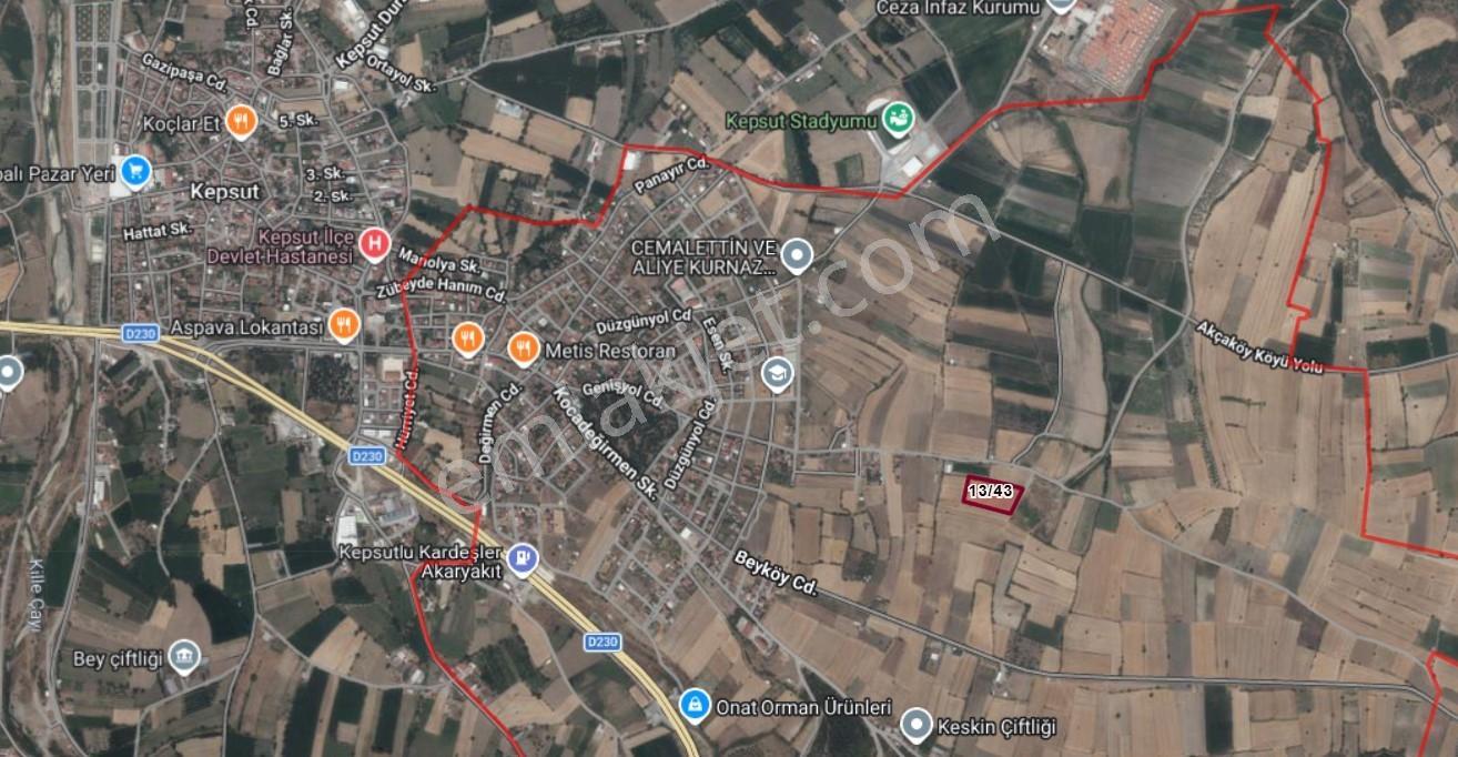 Balıkesir Kepsut Yenice'de 9.280 M2 Satılık Tarla - Görsel 5