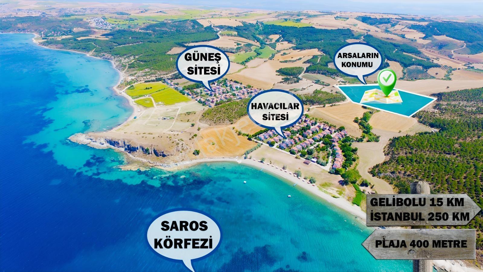 Çanakkale Geliboluda Denize 400 Mt Satılık Müstakil Arsa