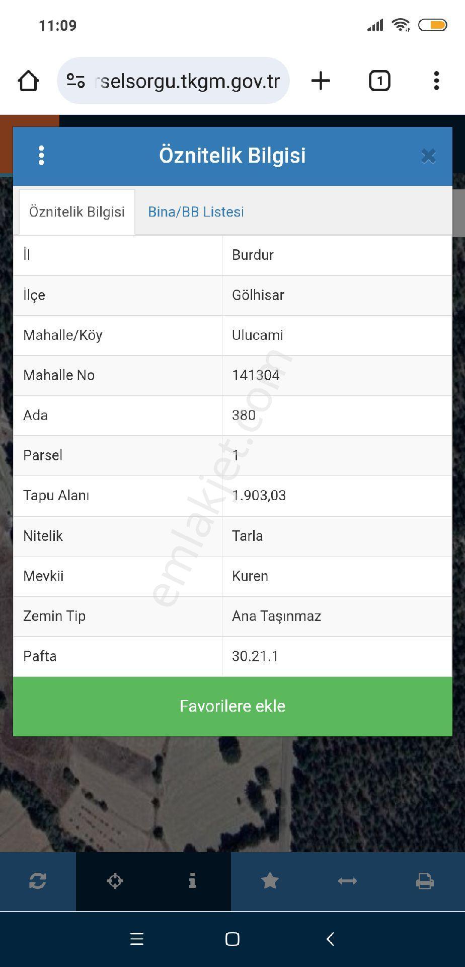 Armutlu Guren Mevki Bahçelik 1900 Metrekare - Görsel 3