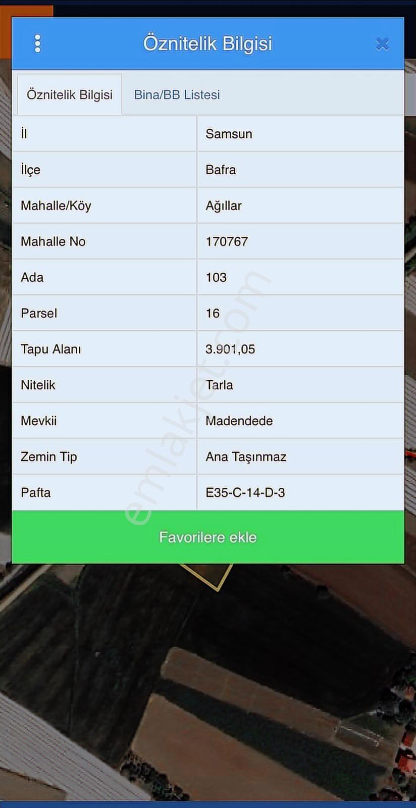 Bafra Vıp Gayrimenkulden Ağıllar Köyünde 3.901m2 Satılık Tarla - Görsel 6