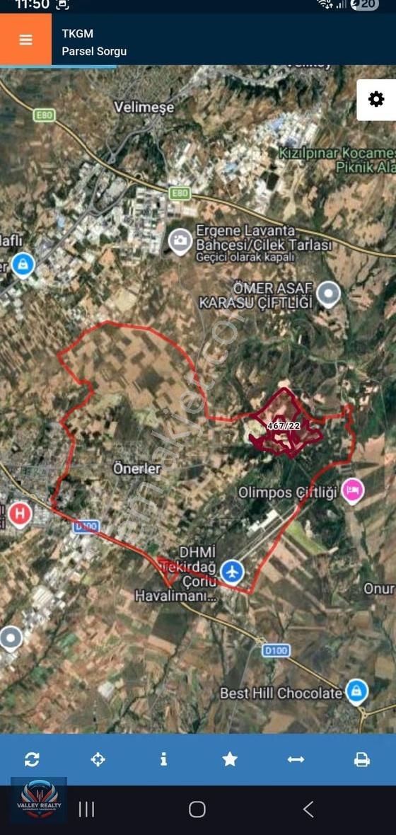 Valley'den Önerler Mah. 2.577 M2 Satılık Hisseli Tarla! - Görsel 2