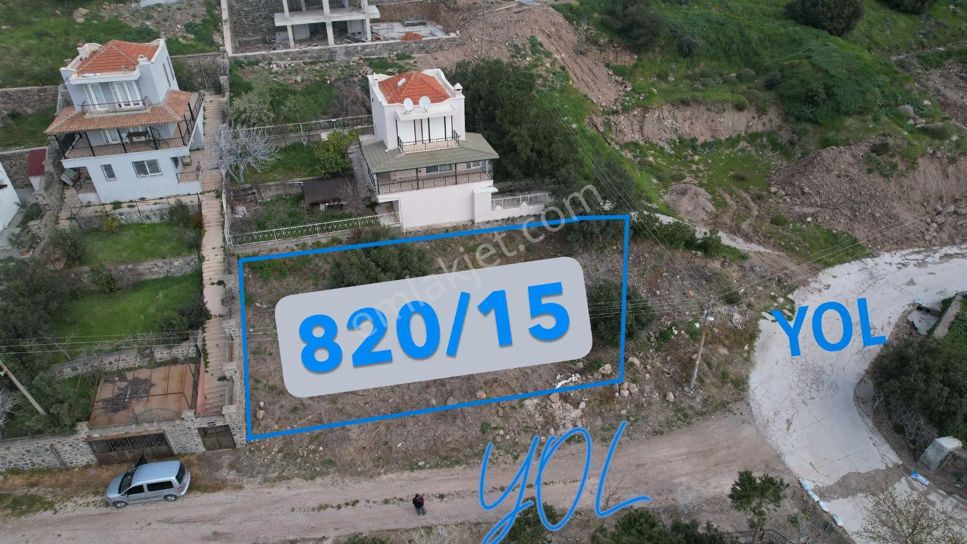 Çandarlı'da Denize 60m, 414m² Satılık Villa Arsası