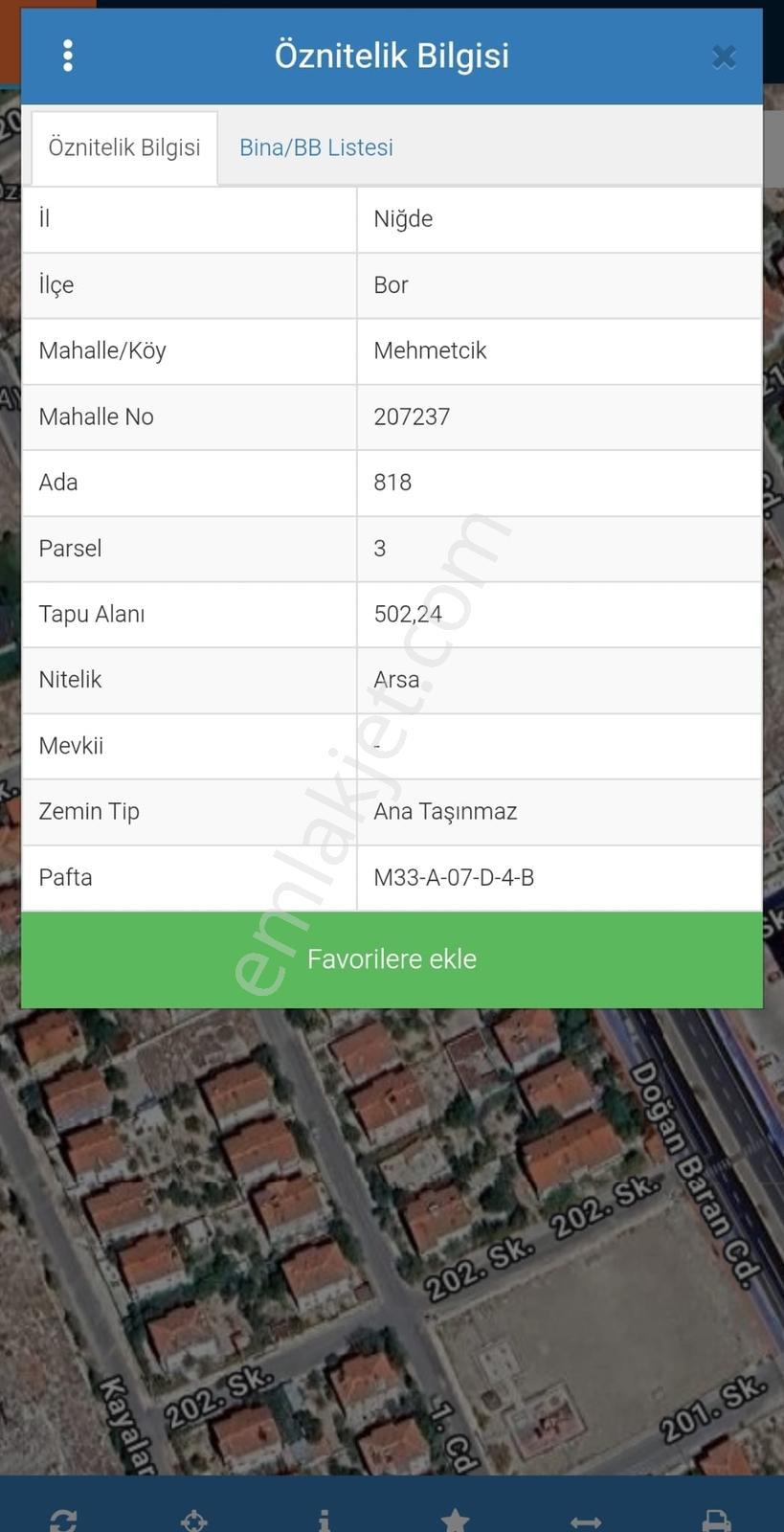 Cm Emlak Bor Mehmetcik Hastane Yanı Konut+ticari 502 M2 Arsa - Görsel 2