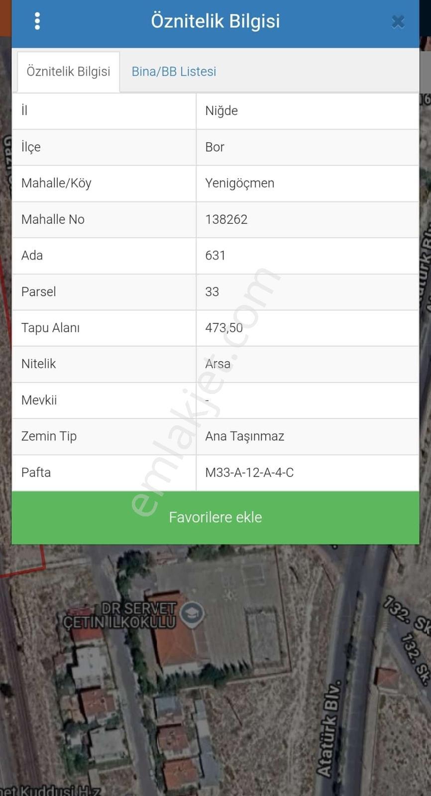 Cm Emlak Bor Yeni Mah.473 M2 Köşe Parsel 5 Kata İmarlı Arsa - Görsel 12