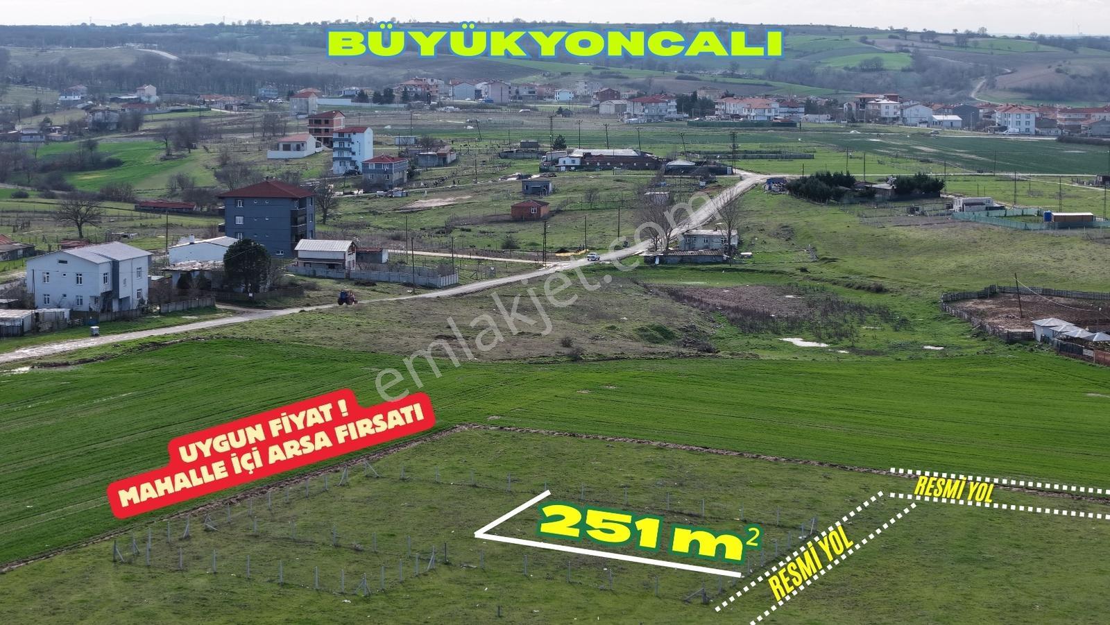 Büyükyoncalı'da İmarlı İfrazlı 251m Satılık Arsa - Görsel 4
