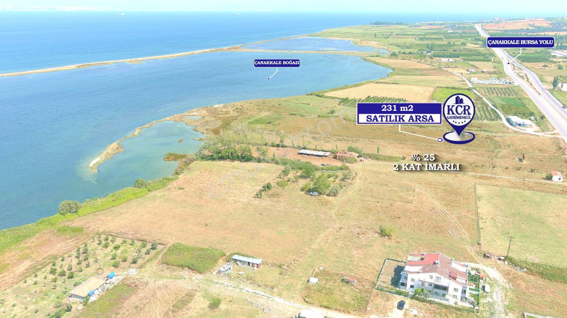 Çanakkale Çardak'ta İmarlı Boğaz Manzaralı Satılık Arsa - Görsel 15