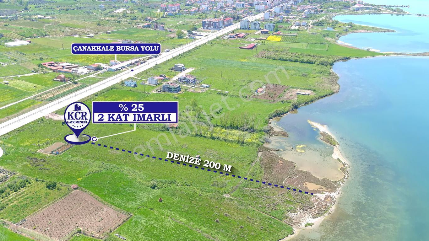 Çanakkale Çardak'ta İmarlı Boğaz Manzaralı Satılık Arsa - Görsel 9