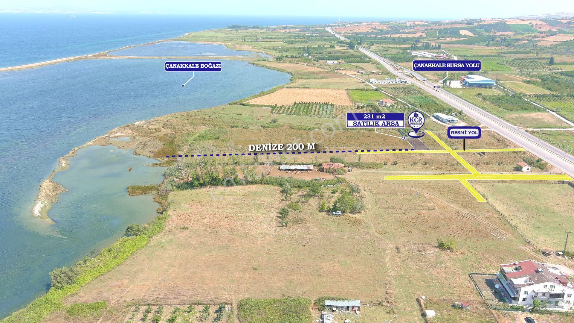 Çanakkale Çardak'ta İmarlı Boğaz Manzaralı Satılık Arsa - Görsel 23