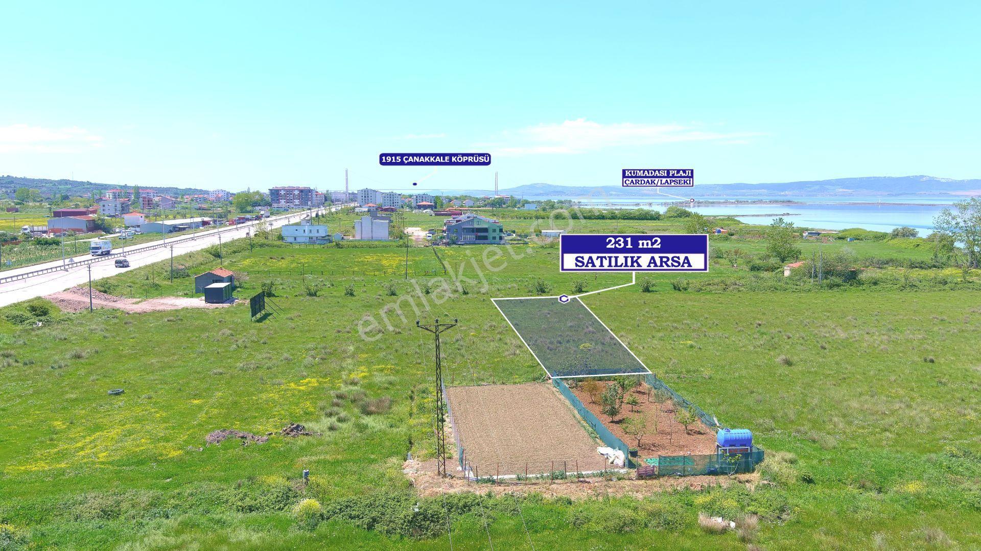 Çanakkale Çardak'ta İmarlı Boğaz Manzaralı Satılık Arsa - Görsel 5