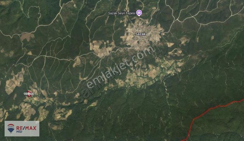 Remax Mid Yenice Sazak Köyünde 11.383 M2 Satılık Tarla - Görsel 2