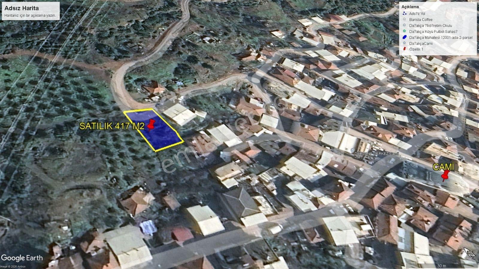 Bursa Osmangazi Dürdane Köyde İmarlı 417m2 Arsa - Görsel 6