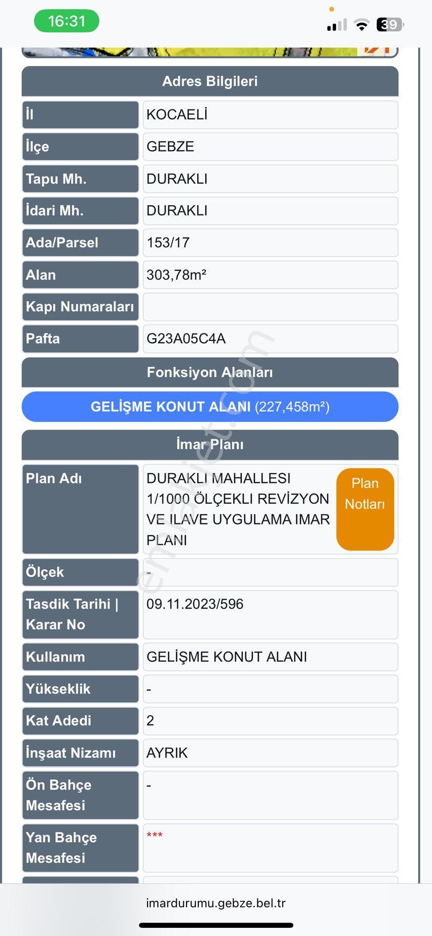 Konut İmarlı Arsa