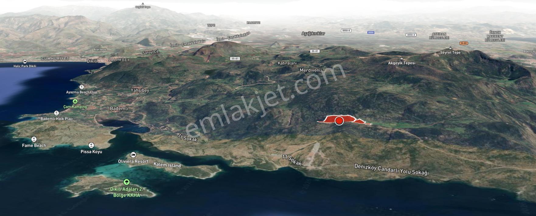 Dikili Denizköyde 38.229 M² Yatırımlık Tarla - Görsel 17