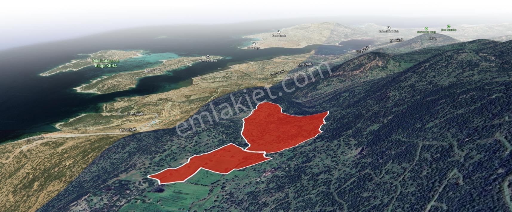 Dikili Denizköyde 38.229 M² Yatırımlık Tarla - Görsel 14